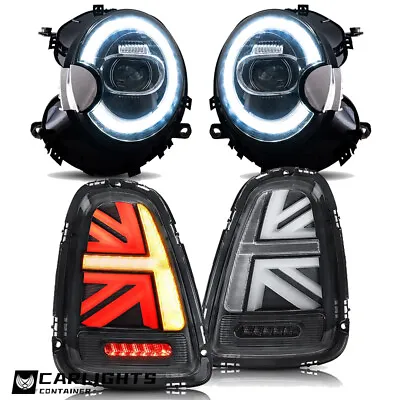 For 2007-13 Mini Cooper S R56 R57 R58 R59 LED Headlights +BLACK CLEAR Taillights • $473.99