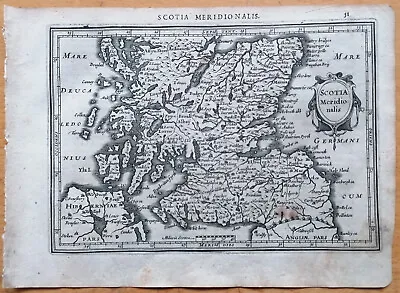 Scotland Scotia Meridionalis - Original Map Mercator - 1651 • $95