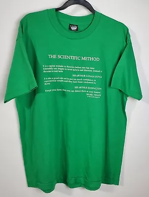 Vintage Mark Twain Shirt Green Adult Size XL 1986 Screen Stars USA Single Stitch • $29.58