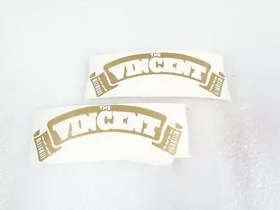 Compatible For Vincent Motorcycle Golden Petrol Fuel Tank Stickers Decals • $17.67