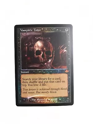 Vampiric Tutor NM Retro-Frame Foil MTG Dominaria Remastered Magic The Gathering • $52