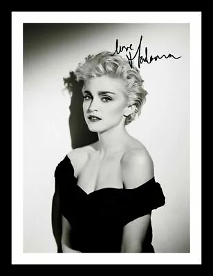 Madonna Autograph Signed & Framed Photo • £19.99
