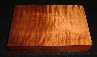 1-3/4x5-1/2x8-1/2 Roasted Curly Tiger Figured Maple Torrefied Carving Wood 5878n • $37