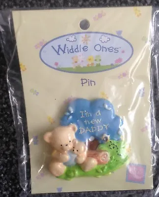 Bnip Baby Badges! Ideal For Baby Showers  I'm A New Daddy  In Blue.. • £2.05