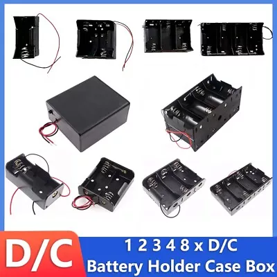 1 2 3 4 8 X C/D/23A 12V Cell Battery Holder Case Box Connector With Wire/Switch • £1.91