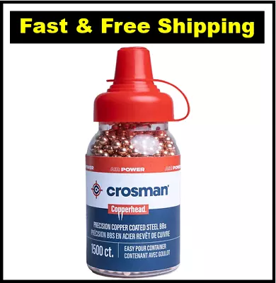 Crosman 4.5mm .177 Caliber Copper-Coated Steel BBs - 6000 Ct  2500 Ct  1500 Ct • $10.98