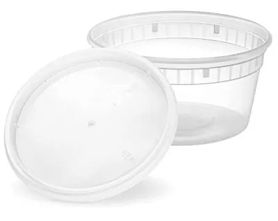 Mr. Miracle 8 Oz Food And Multipurpose Plastic Containers With Matching Lids. Se • $21.65