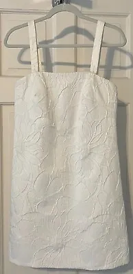 NWT Never Worn J. Crew White Floral Imprint Dress Size 02 Convertible Straps • $35