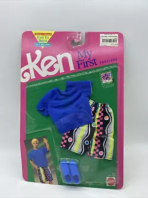 Ken My First Fashions Blue Shirt Shoes Board Shorts Alan Steven Barbie 1991 Read • $29.99