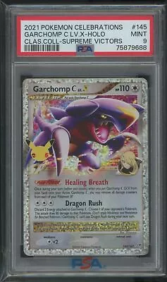 2021 Celebrations Supreme Victors #145/147 Garchomp C LV.X Holo PSA 9 • $29.99