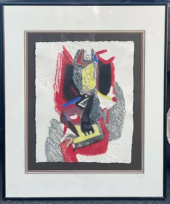 Original SERGE HELENON Carnaval ABSTRACT French Modernist Carborundum Engraving • $395