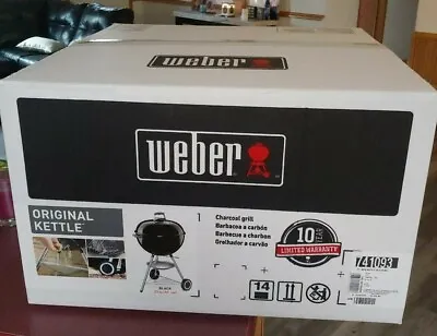 $75.99 • Buy Weber Black Charcoal 22  Bbq Grill 741093 Brand New!! 