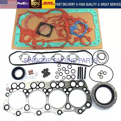 4D34 4D34T Engine Overhaul Gasket Kit For Mitsubishi Fuso Canter FE Trucks Rosa+ • $65.79