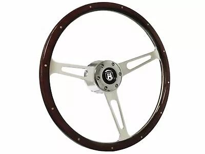 1974.5-79 VW S6 Classic Espresso Wood Steering Wheel Kit Castle Emblem • $356.39