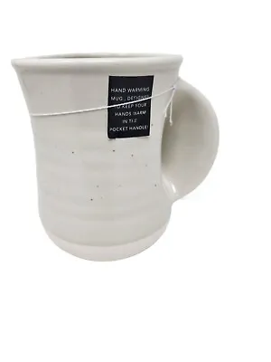 Dwell Studio Beige Unique  Hand Warmer Coffee Mug Cup New • $19.99