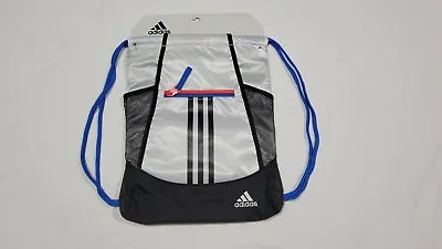 Adidas Alliance II Sackpack Drawstring Bag Zipper Pockets Multi Color • $19.99