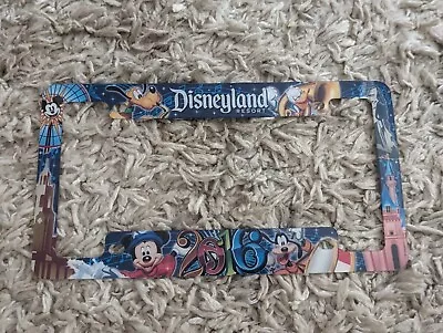 Disneyland 2016 Mickey Goofy Anaheim California Car Auto License Plate Frame • $24.99