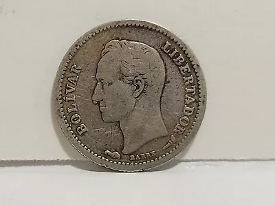 1912 Venezuela Silver 1/4 Bolivares RARE • $8