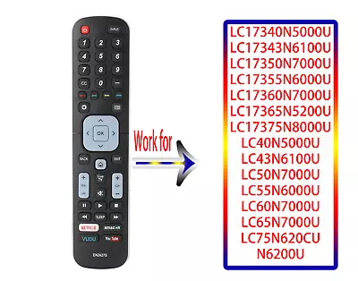 EN2A27S Replace For Sharp LED LCD Smart TV NETFLIX Amazon VUDU YouTube LC55N5300 • $7.80