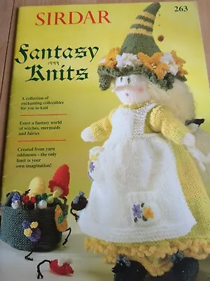 SirdarFantasy Knits Knitting Pattern Book-Mermaids-Fairies-Witches  • £34.95