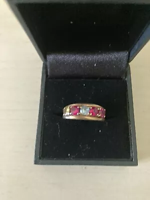 10k Ruby Ring Tanzanite Yellow Topaz Gorgeous • $650