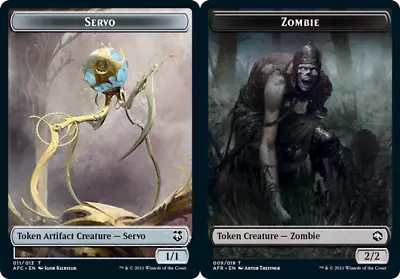 MTG - Servo Token // Zombie Token Adventures Commander Decks • $1.31