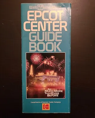 Vintage 1987 Walt Disney World Epcot Center Guide Book Brochure • $7.98