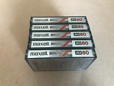 Set Of 5 New Maxell MX 60 Metal Cassettes Type IV Made In Japan - NO SEAL • $197.63