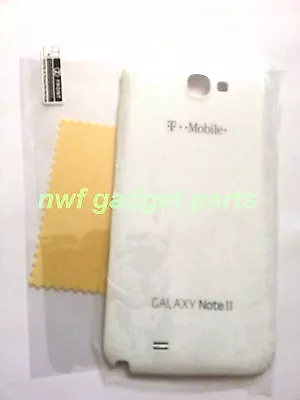 OEM Samsung Galaxy Note 2 II T889 Battery Back  Cover T-Mobile + S/P (WHITE) ~US • $7.95