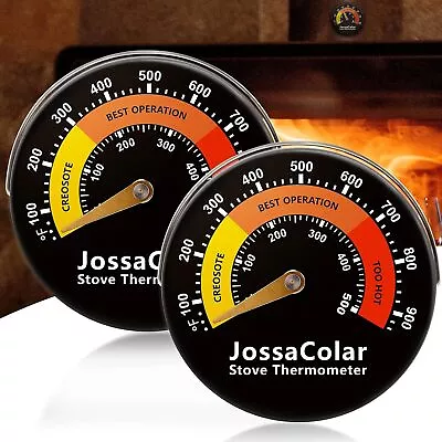 Wood Stove Thermometer Magnetic Pipe Thermometers 2 Pcs Multicolor  • $13.05