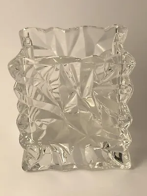 $23 • Buy Rosenthal Studio-Linie Germany Rock Crystal Ice Glass Vase 052722bEZE