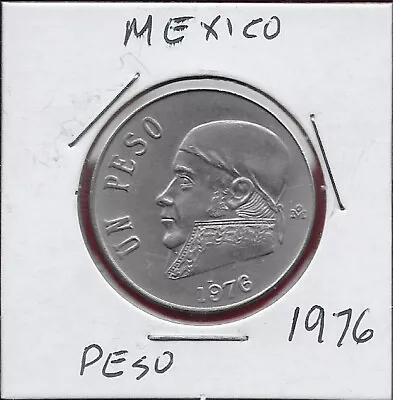 Mexico 1 Peso 1976 Jose Maria Teclo Morelos Y Pavon Facing Leftvalue With Portr • $3