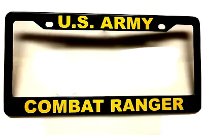 Military License Plate FRAME--U.S. ARMY/COMBAT RANGER-- ABS-#841171Y • $9.95