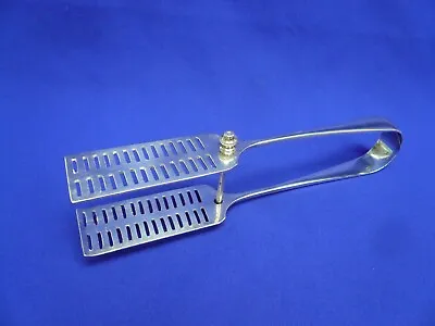 Mappin & Webb Sterling Asparagus Tongs Dated 1919-1920 Made In Sheffield • $225