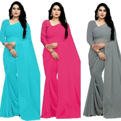 £11.99 • Buy Saree Sari Indian Wedding Party Wear Bollywood Designer Pakistani Saree Blouse 
