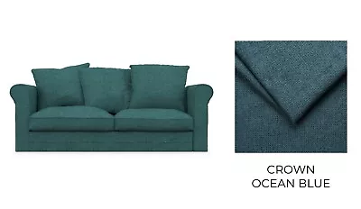 GRÖNLID 2 Seat IKEA Sofa Bed Cover - Crown / Ocean Blue • £228
