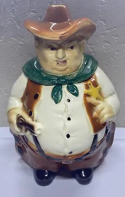 Rare Vintage 1950 Lane And Co California  Sheriff Cowboy Cookie Jar  • $300