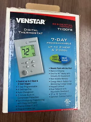 Venstar T1100FS 7 Day Programmable Digital Thermostat • $35