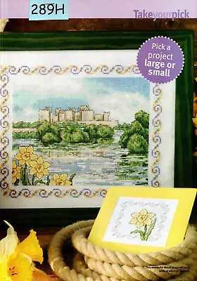 Cross Stitch Chart Wonderful Wales - Flag - Daffodil Etc (289h) • £1.35