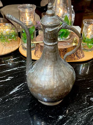 Large Turkish Ottoman Metal Teapot Turkey 19th Century? • £28.94