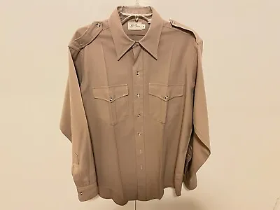£88.44 • Buy Vintage L.L. Bean Safari Field Shirt Khaki Military Script Hunting