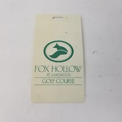 Fox Hollow Golf Club Vintage Golf Bag Tag Lakewood Colorado Golf Course • $14.99
