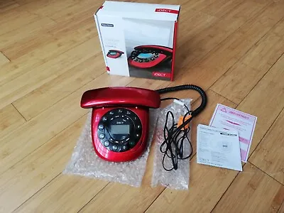 IDECT Retro Vision Carrera Red Classic Corded Phone • £15.35