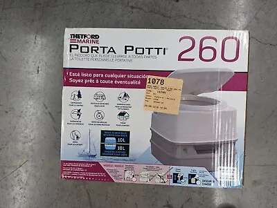 Thetford Marine Porta Potti 260P MSD Marine Toilet W/90 Deg Piston 92871 • $70