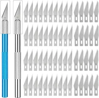 Kit Exacto Knife Set 62 Blade Refill Xacto For Leather Craft Pen Cutter Razor* • $16.65