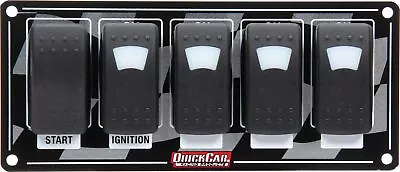 QUICKCAR RACING PRODUCTS Rocker Switches Lit W/ Flag Plate 52-166 Dunebuggy & VW • $131.99