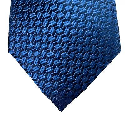 Michael Kors Mens Finnerty Geo Print Classic Neck Tie Blue 3 1/8  • $14.97