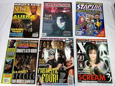 Vintage Horror Sci-fi Fantasy Magazine Lot 6 Fangoria #144 Alien Resurrection  • $45