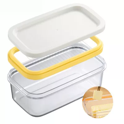 Butter Slicer Cutter Stick Butter Container Dish With Lid Cutting Sticks Butter • $18.23