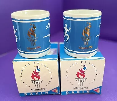 Pair Of DAKIN 1996 Atlanta Olympics Ceramic Coffee Mugs W/ Boxes SALE! • $18